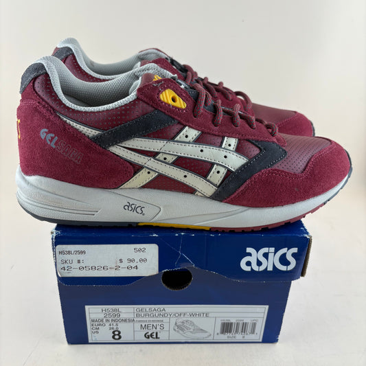 Asics Gel-Saga Burgundy Off-White (Pre-owned)