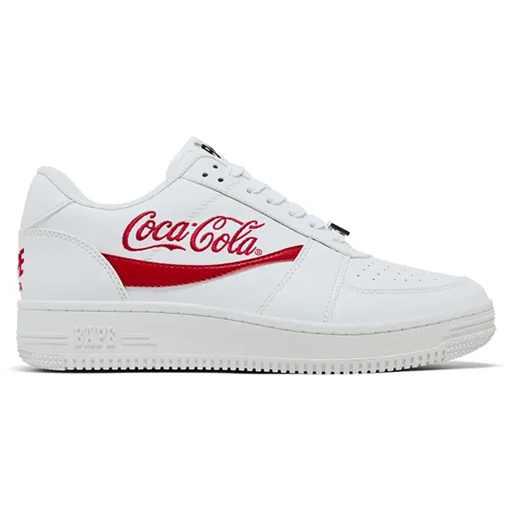 A Bathing Ape Bape Sta Low Coca-Cola White