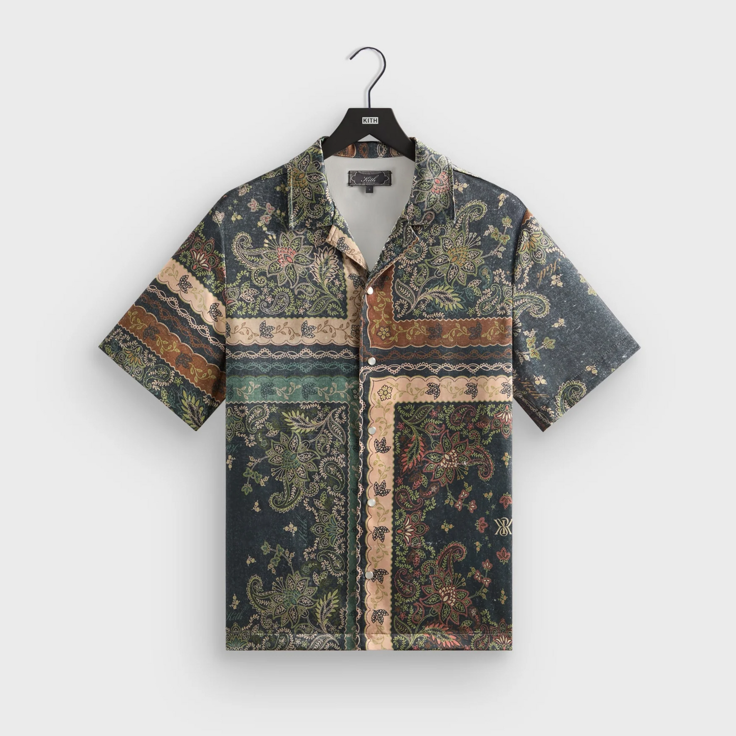 Kith Panelled Bandana Thompson Camp Collar Shirt Stadium