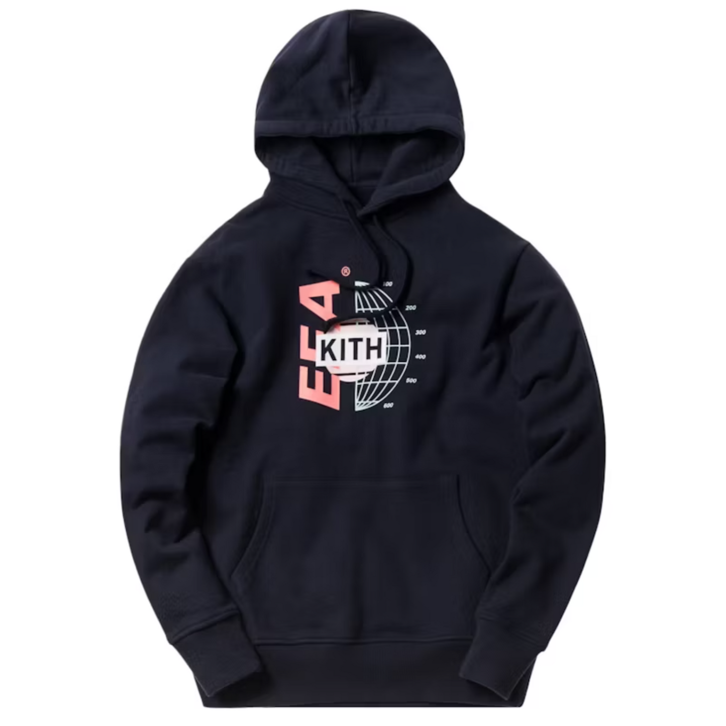 Kith EEA Globe Logo Hoodie Navy