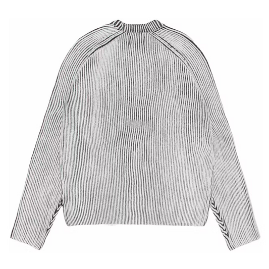 Stussy Contrast Rib Sweater White