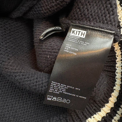 Kith Wyona Full Zip Varsity Sweater Black (Pre-owned)