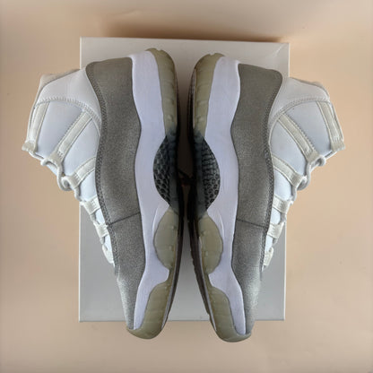 Jordan 11 Retro White Metallic Silver W (Pre-owned)
