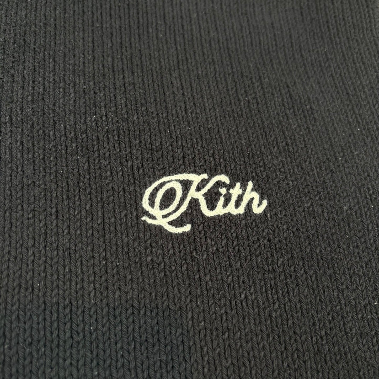 Kith Wyona Full Zip Varsity Sweater Black (Pre-owned)