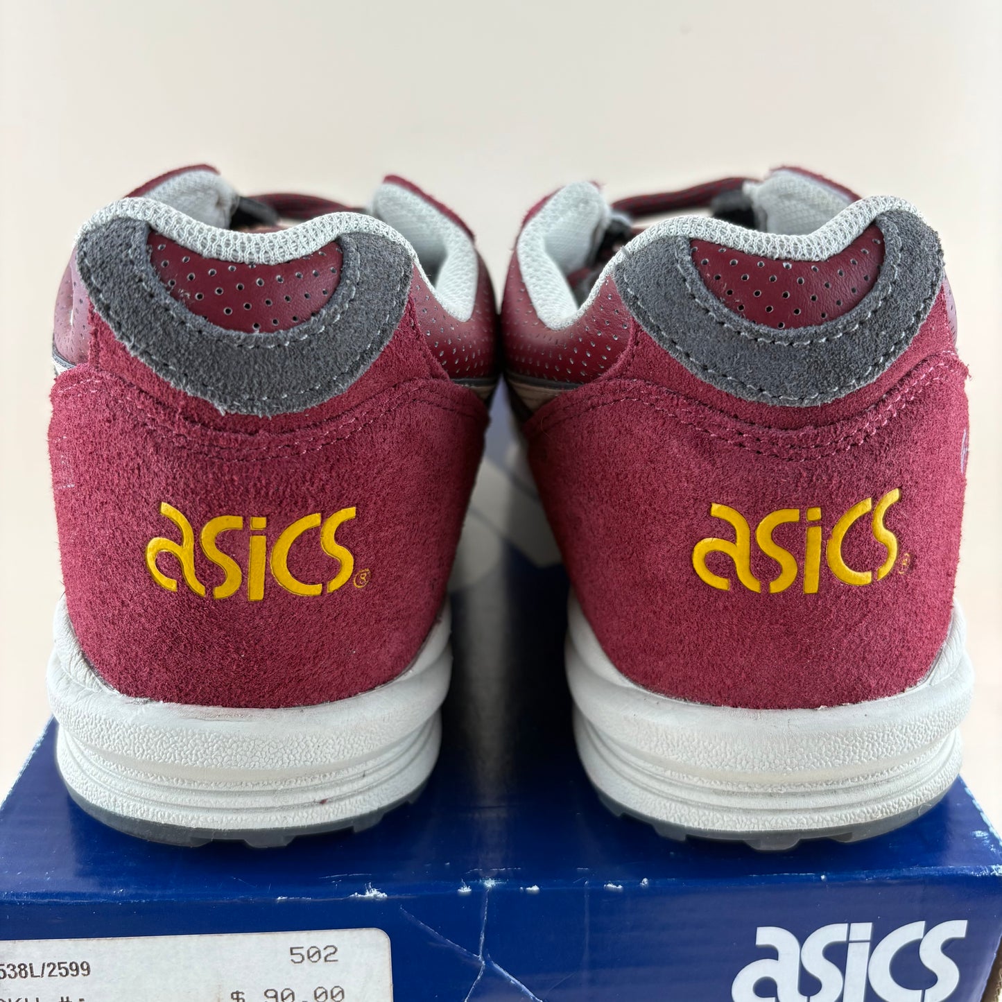 Asics Gel-Saga Burgundy Off-White (Pre-owned)