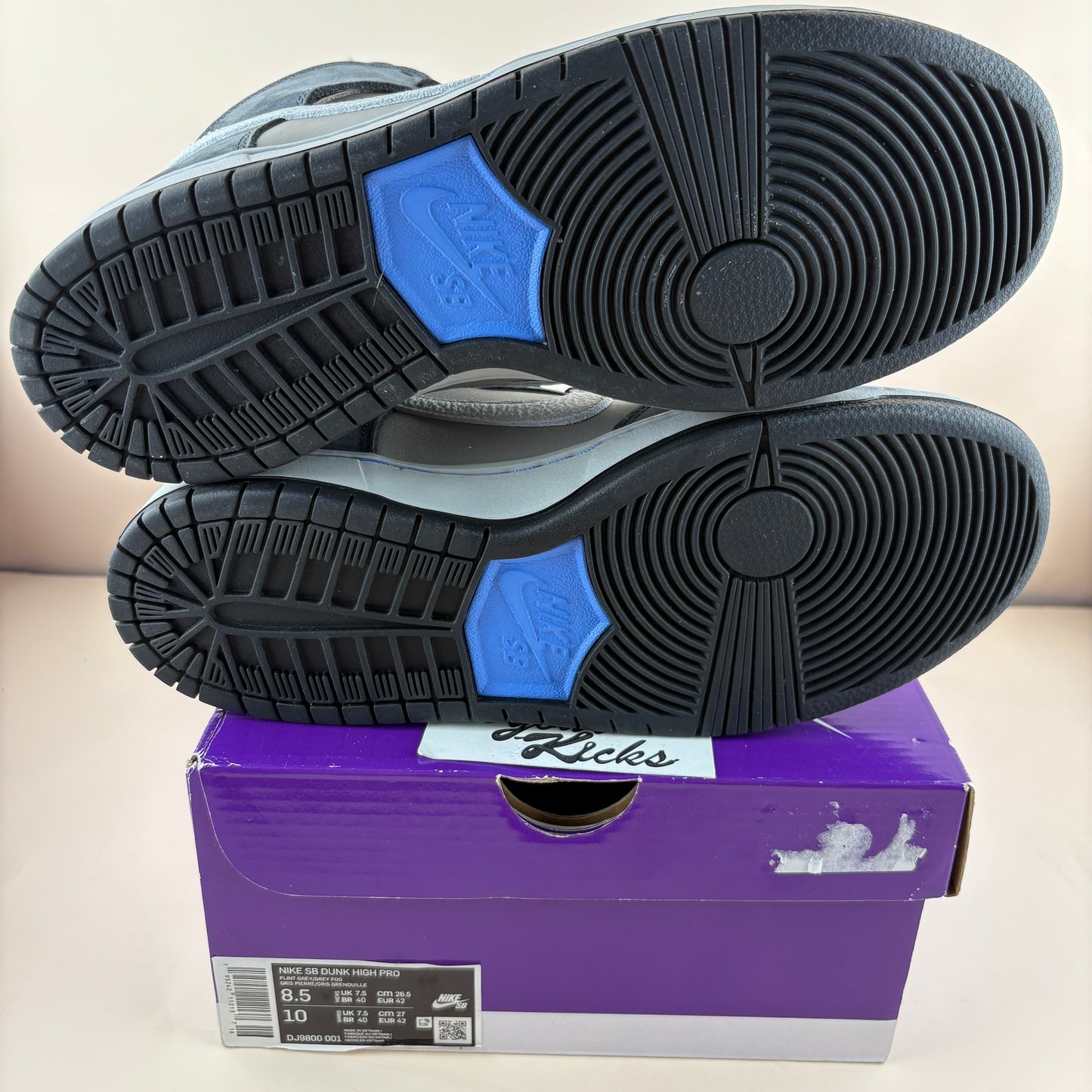 Nike SB Dunk High Pro Medium Grey Pink (Pre-owned)