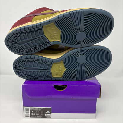 Nike SB Dunk Low Dark Team Red Olive Flak