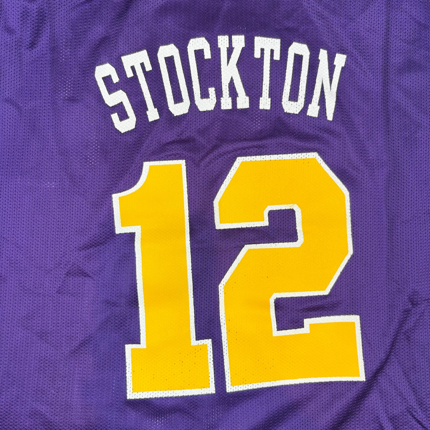 Utah Jazz Jersey Purple NBA Basketball Champion Stockton