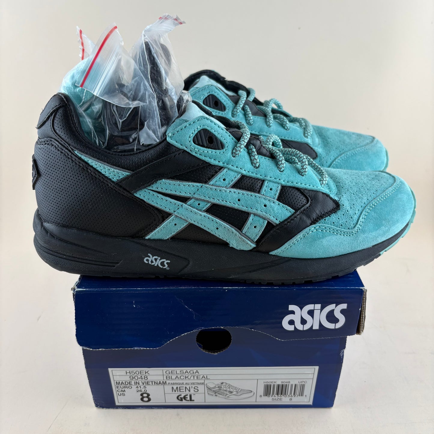 ASICS Gel-Saga Diamond Supply Co x Ronnie Fieg Aqua Blue Black (Pre-owned)