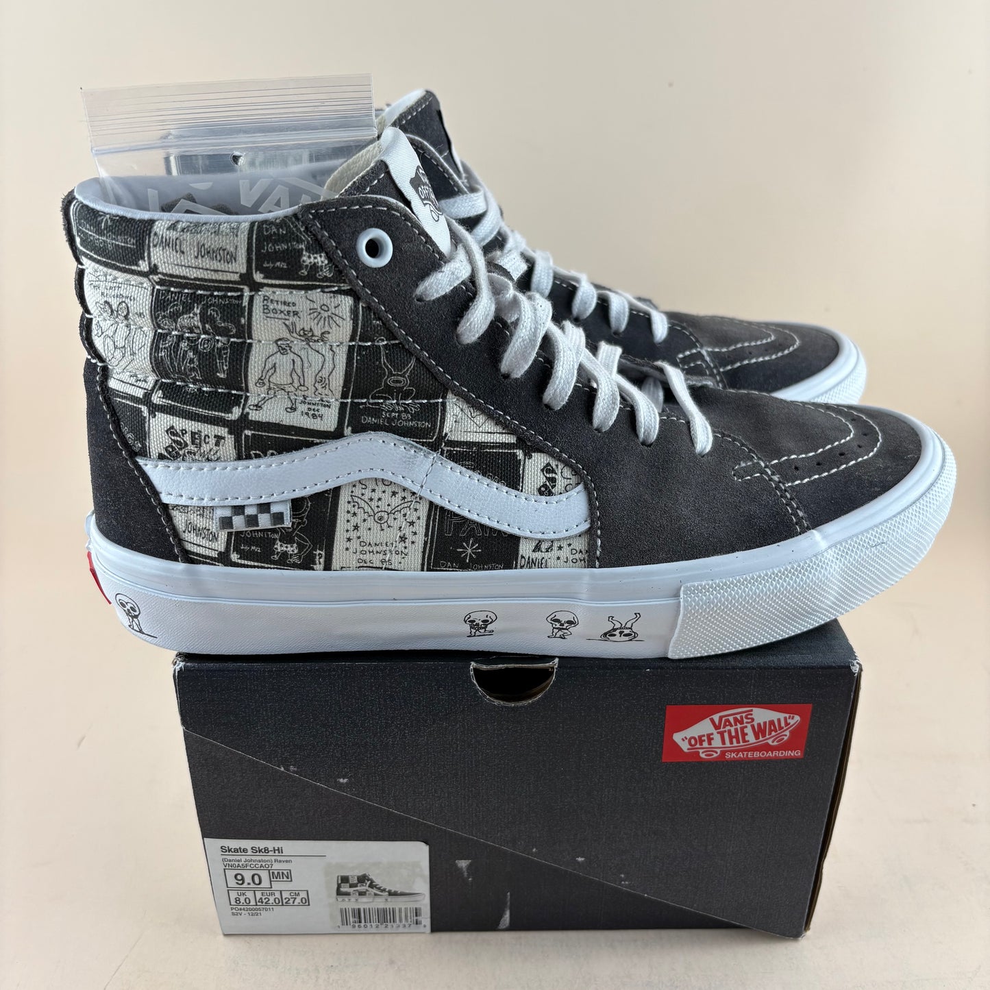 Vans Skate Sk8-Hi Daniel Johnston Hi, How are you (Pre-owned)