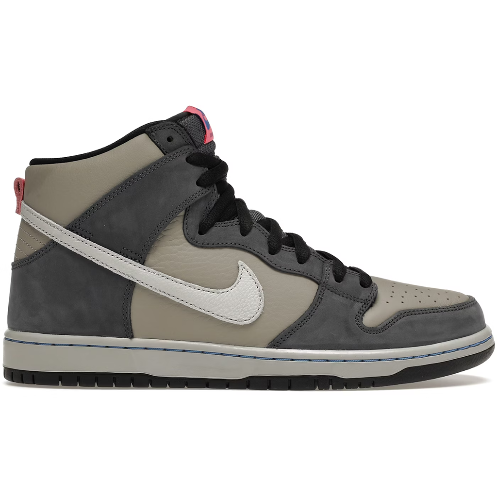 Nike SB Dunk High Pro Medium Grey Pink (Pre-owned)