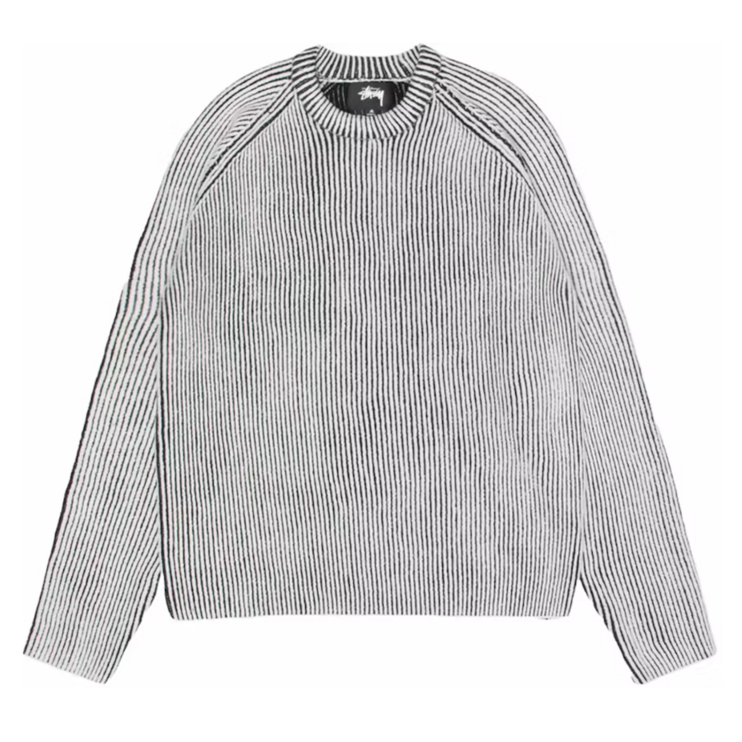 Stussy Contrast Rib Sweater White